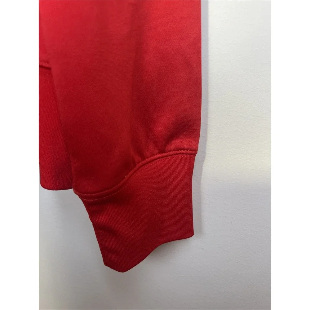 Nike The Athletic Dept Women's Large Red Full Zip Track Jacket White Piping